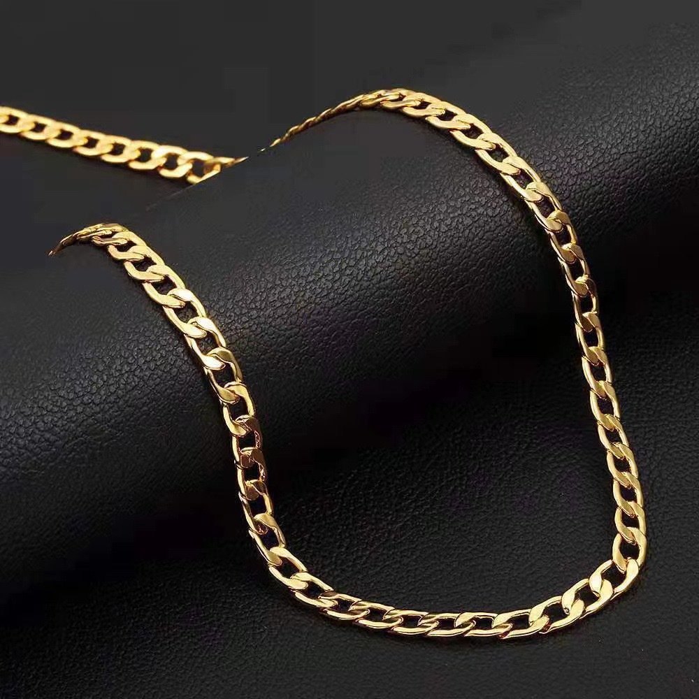 Thick Cuban Chain Clavicle Necklace, Stainless Steel